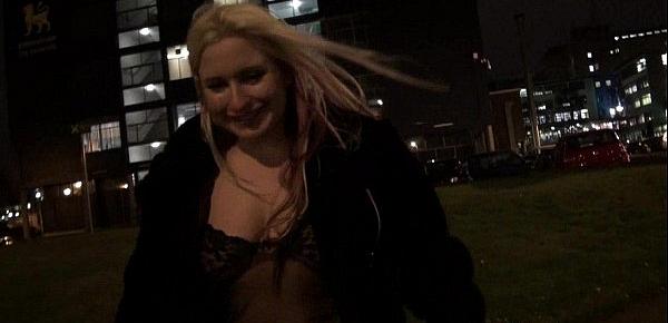  KazB night of exhibitionism and blonde english pornstars public nudity